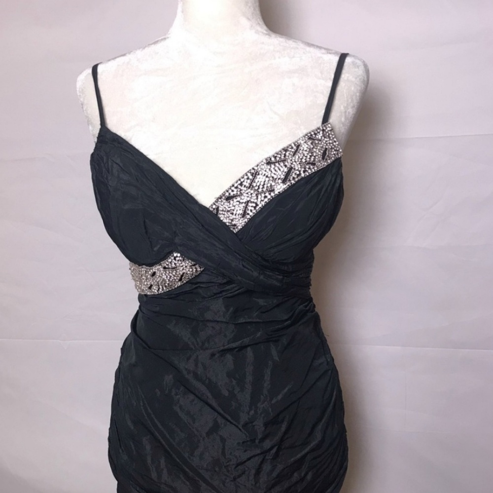 Nicole Bakti | 100% Silk Black Gown